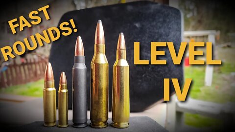 Fast Rounds defeat LEVEL 4 Body Armor? - RTS Tactical | 5.7 |17HMR | .223 | .243 | .22-250