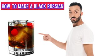 How to make a Black Russian cocktail 🍹