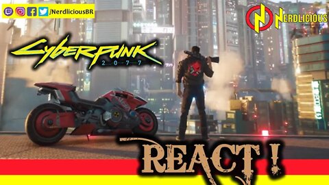 😲 REACT! Confira com a gente a nova Gameplay de CYBERPUNK 2077 dublado em Português-BR!