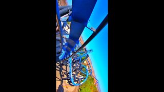 Batman The Ride Roller Coaster On-Ride Front Seat (4K POV) Six Flags Magic Mountain