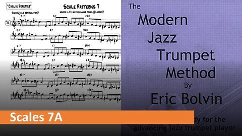 The Modern Jazz Trumpet Method - [Scale Patterns] 7A (Major II-V-I)