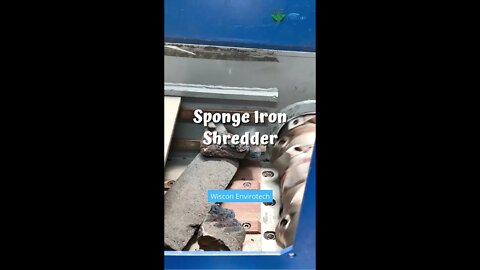 Sponge iron (DRI) shredder ♻️