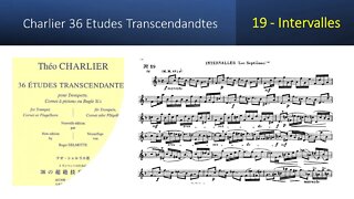 🎺🎺🎺 [TRUMPET ETUDE] Charlier 36 Etudes Transcendandtes No 19 – (Intervalles - Les Septimes)