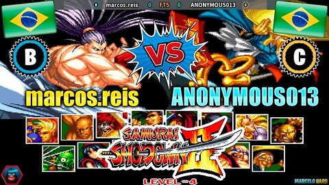 Samurai Shodown II (marcos.reis Vs. ANONYMOUS013) [Brazil Vs. Brazil]