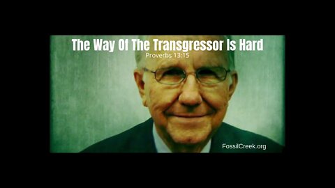 The Way Of The Transgressor Is Hard (an audio sermon by Ronny F. Wade)