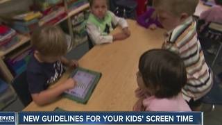 New Guidelines For Your Kids Screen Time