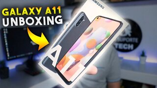 Galaxy A11: O smartphone BÁSICO da SAMSUNG! Será que vale a pena? Unboxing e primeiras impressões