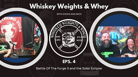 Whiskey Weights and Whey Eps 4 Battle of the Forge 3 Strongman Competition and the Solar Eclipse