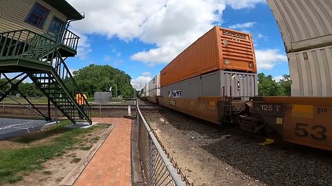 Union Station Marion Oh. Norfolk Southern intermodal 07/2023