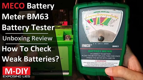 Meco Battery Meter BM63 Battery Tester (Unboxing Review) | How To Check Weak Batteries??? [Hindi]