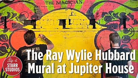 Ray Wylie Hubbard Mural at Jupiter House in Denton, Texas