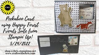 Happy Forest Friends: How to make a Peekaboo card