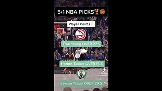 5/1 NBA PLAYER PICKS 🏆🏀