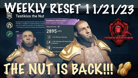 Assassin's Creed Odyssey- Weekly Reset 11/21/23