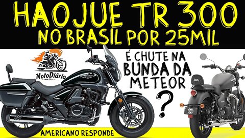 Moto Boa e Barata: TR300 por 25 mil é CHUTE na BUNDA da METEOR e das MADMAX? PREÇO REVELADO