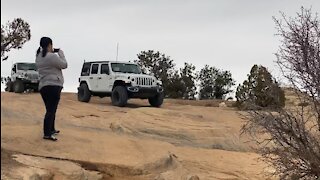 Chica Blanca on Elephant Hill trail Moab