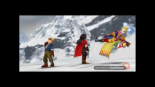 Cid Highwind fights the evil Santa Gigantaur! Final Fantasy: Dissidia Opera Omnia