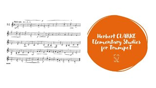 [TRUMPET METHOD] CLARKE Elementary Studies for Trumpet 52