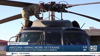 Arizona state agencies looking to hire former military members