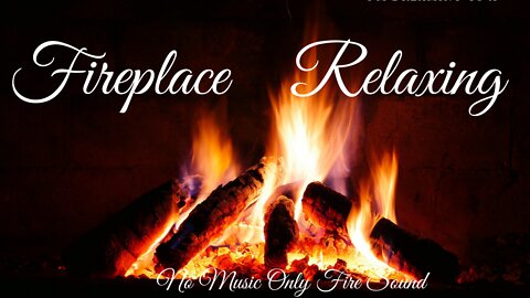 🔥 Relaxing Fireplace (NO MUSIC ONLY FIRE SOUND) for Stress Relief, Good Sleep
