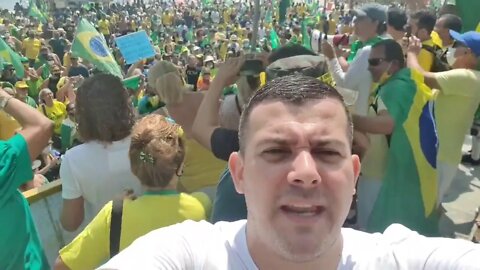 Manifestação em Copacabana no Rio de Janeiro. HOJE 14/03/20021