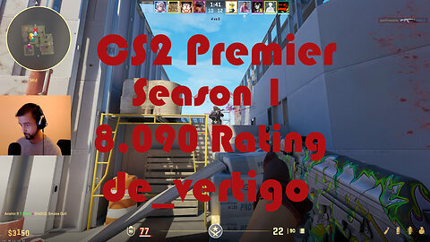 CS2 Premier Matchmaking - Season 1 - 8,090 Rating - de_vertigo
