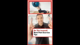 ❗Don't Do This Exercise 😖 #backpain #shorts