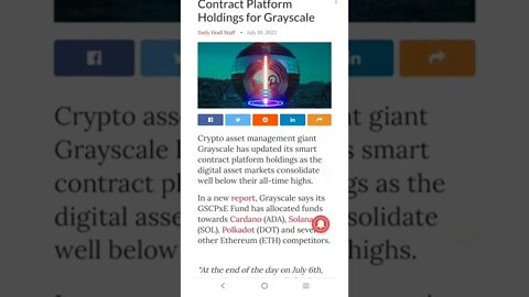 Top Smart Contract Platform Holdings for Grayscale #cryptomash #cryptomashnews s #Grayscale