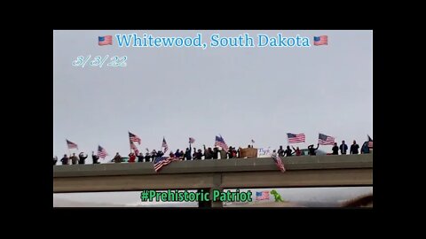 3/3/22 Proud Patriots from Spearfish to Sturgis, South Dakota welcomed the Convoy! 🇺🇸🚚🚛🛻🦖🚙🚗