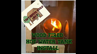 Wood fired hot water tank