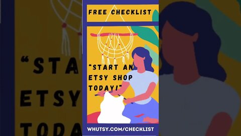 How to Start an Etsy Shop #shorts Free Checklist printable PDF