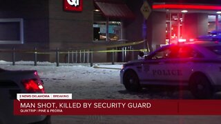 Man shot, killed by security guard