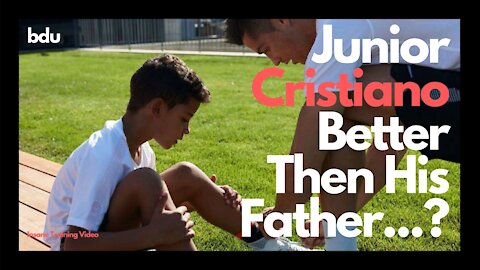 Junior Cristiano 😲 Better Then His Father...? 😍 #shorts