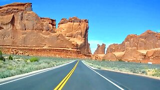 Amazing Arches National Park Scenic Drive Moab Utah Beautiful Monoliths Geology