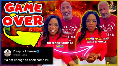 Oprah & The Rock Start a Charity For Maui Wildfires & Want YOU to Pay For It! Rich People Problems!
