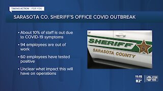 94 Sarasota County Sheriff's Office employees out of work due to COVID-19 symptoms