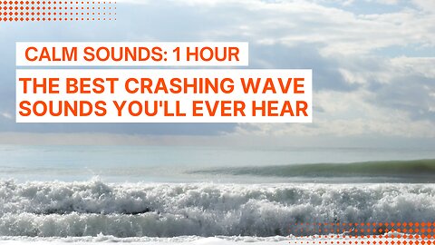 Ocean Waves Relaxation 1 Hour | Soothing Waves Crashing on Beach | White Noise for Sleep