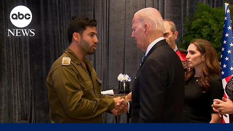 President Biden meets with first responders in Tel Aviv amid Israel-Hamas war