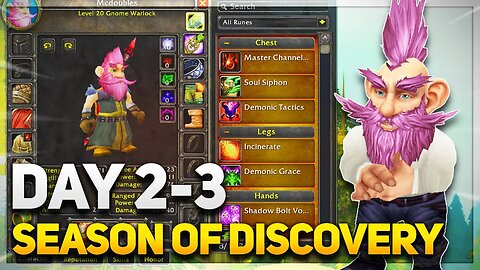 DAY 2-3 of Season of Discovery! The Hunt for METAMORPHOSIS! | World of Warcraft Classic - SoD | Ep.2