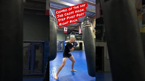 Combo of the day - Step Pivot Post Right Kick