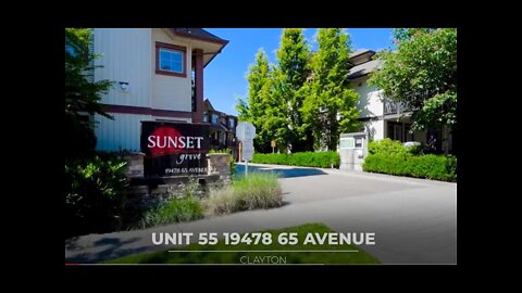 SUNSET GROVE 19478 65 Ave CLAYTON / CLOVERDALE | 1 BED 1 BATH TOWNHOME | Rick the REALTOR®