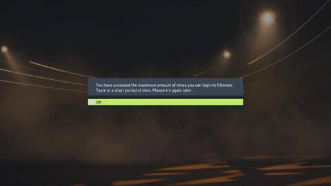FIFA 22 Ultimate Team Error Glitch Message? Can't Login To FUT On The PS5