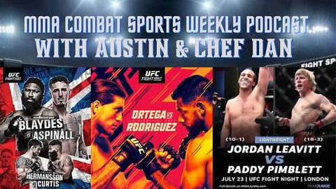 👊 MMA COMBAT SPORTS WEEKLY PODCAST WITH AUSTIN & CHEF DAN 🎙️️ABC ON 3 REVIEW & UFC LONDON PRVIEW