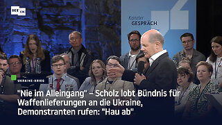 "Nie im Alleingang" – Scholz lobt Bündnis für Waffenlieferungen an die Ukraine