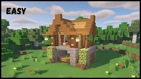 How to Build a Wooden House in Minecraft #2 || Minecraft House Tutorial