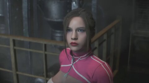 Resident Evil 2 Remake Claire and Ada Sexy P-53B Pink outfit