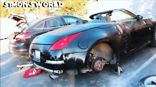 REPLACING 350Z TAIL LIGHTS, CENTER CONSOLE, AND BODY WORK | FLIPPING A CONVERTIBLE 350Z EP.5