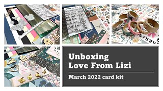 UNBOXING | Love From Lizi March 2022 card kit and Add Ons