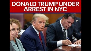 US President Donald Trump under arrest