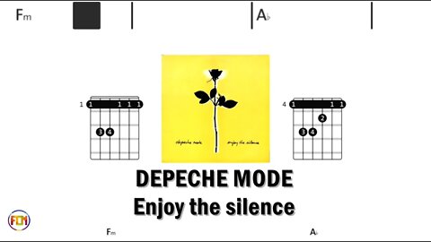 DEPECHE MODE Enjoy the silence - (Chords & Lyrics like a Karaoke) HD